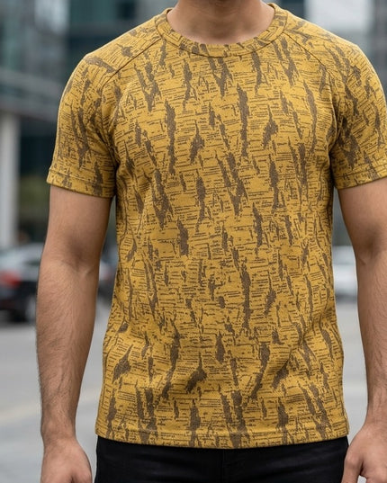 Self-Printed Air Mesh Cotton Polyester Men