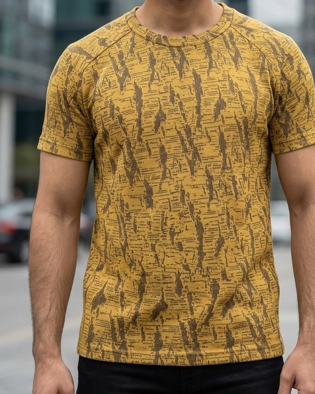 Self-Printed Air Mesh Cotton Polyester Men