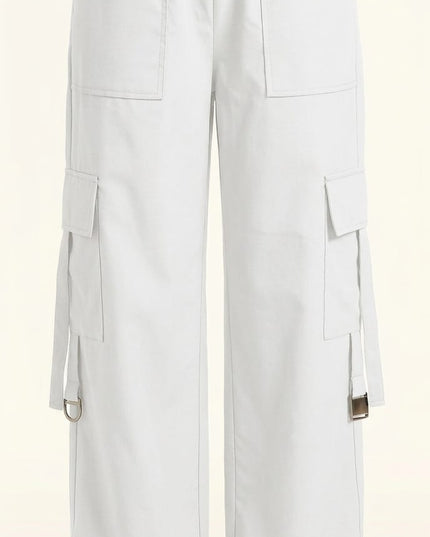 Aanghan Urban Cargo Trousers – Ivory White