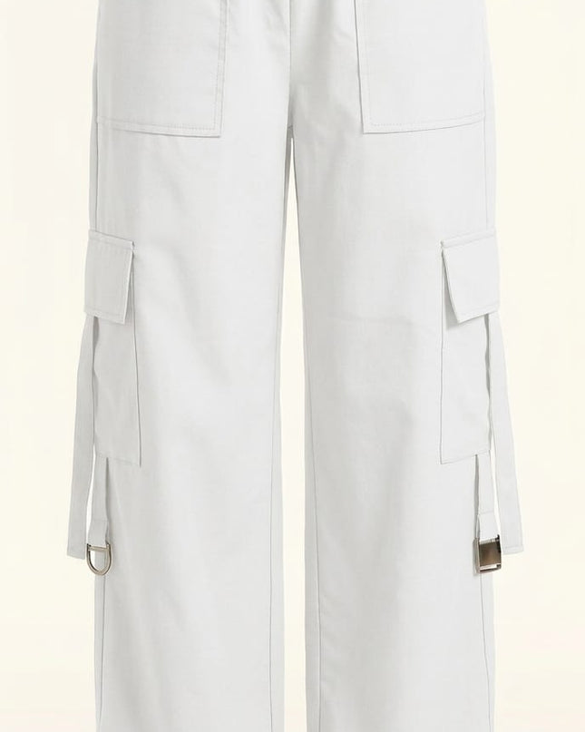 Aanghan Urban Cargo Trousers – Ivory White