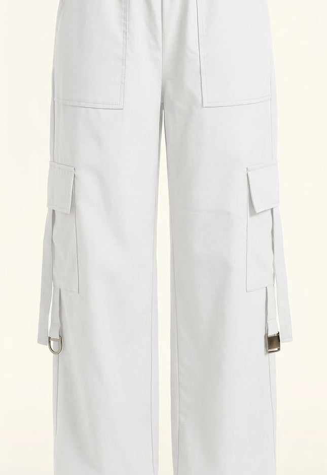 Aanghan Urban Cargo Trousers – Ivory White