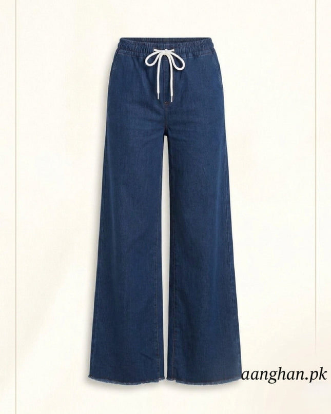 Aanghan Classic Wide-Leg Denim jeans